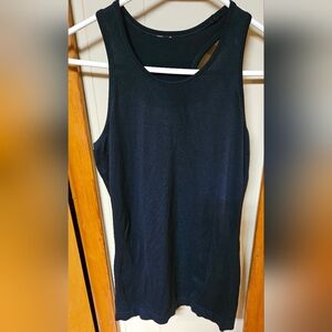 Athleta Black Racerback Tank Top
